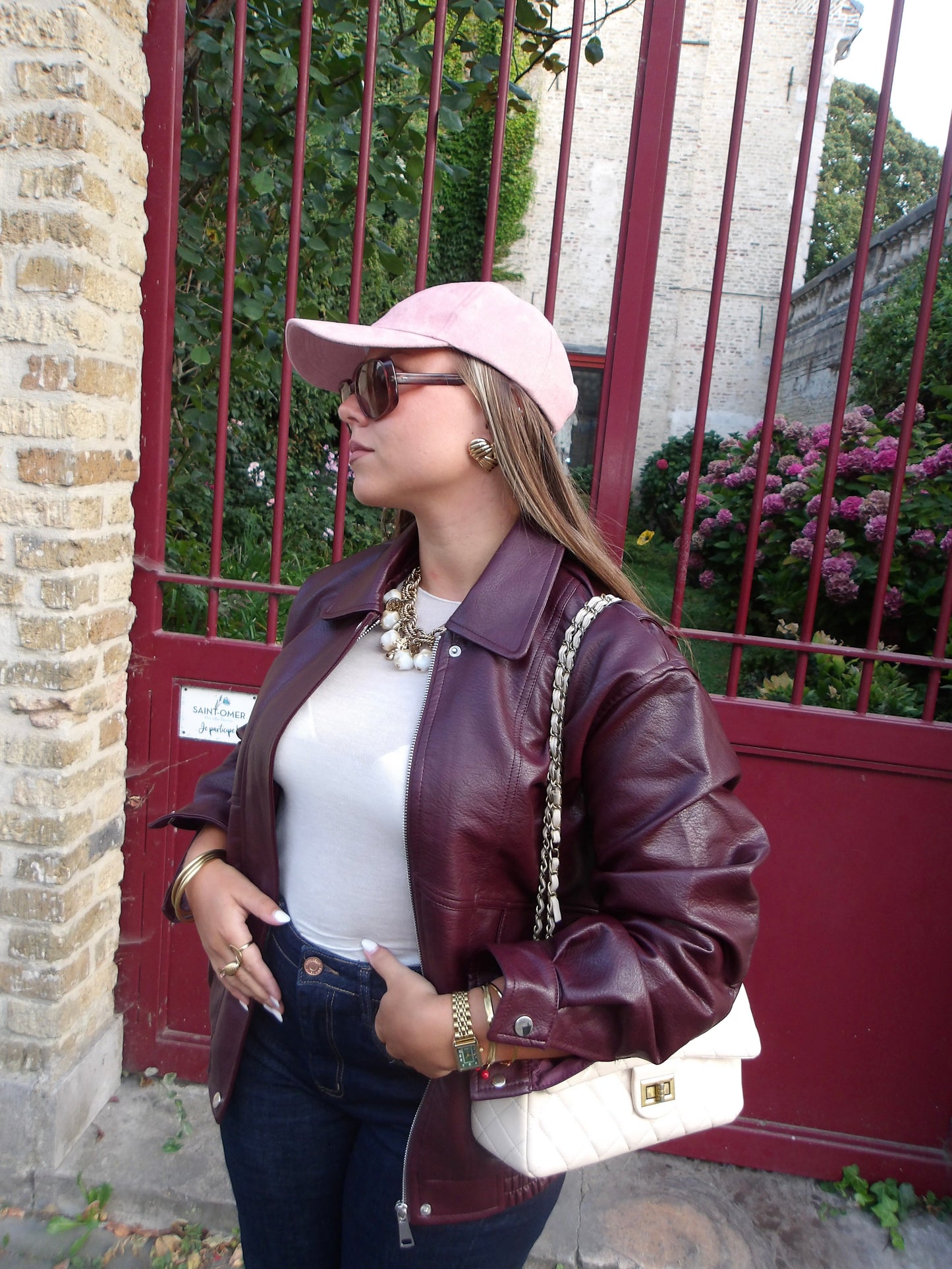 Blouson Burgandy