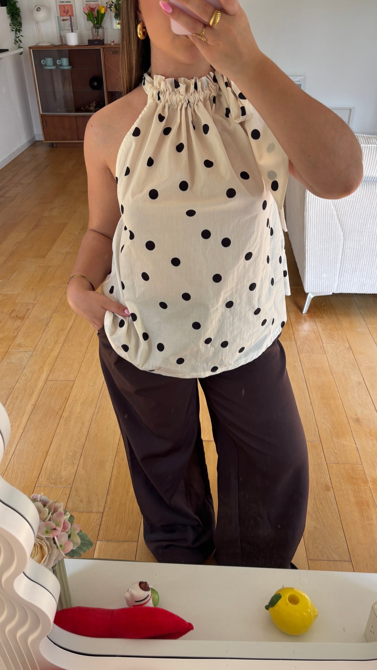 Top pois blanc