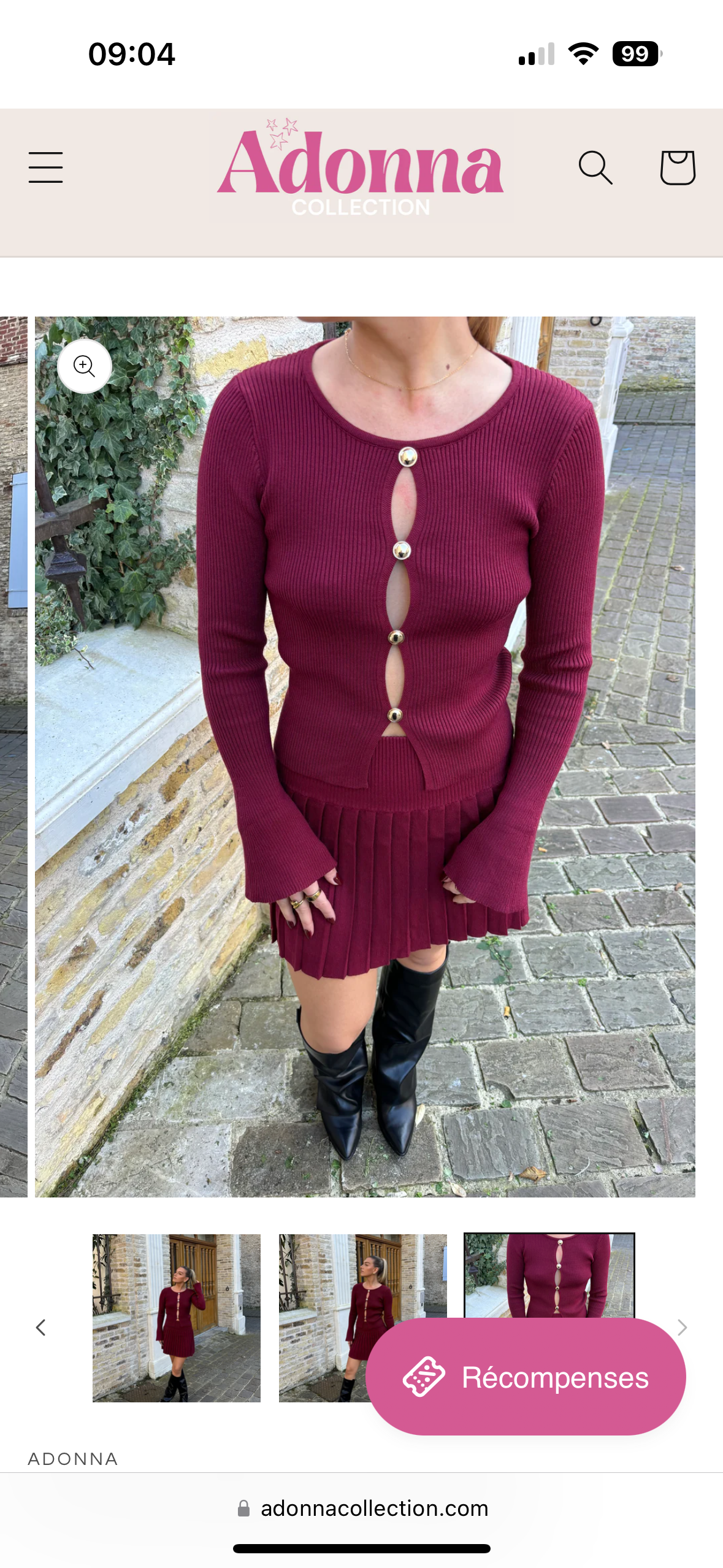 Jupe Bordeaux