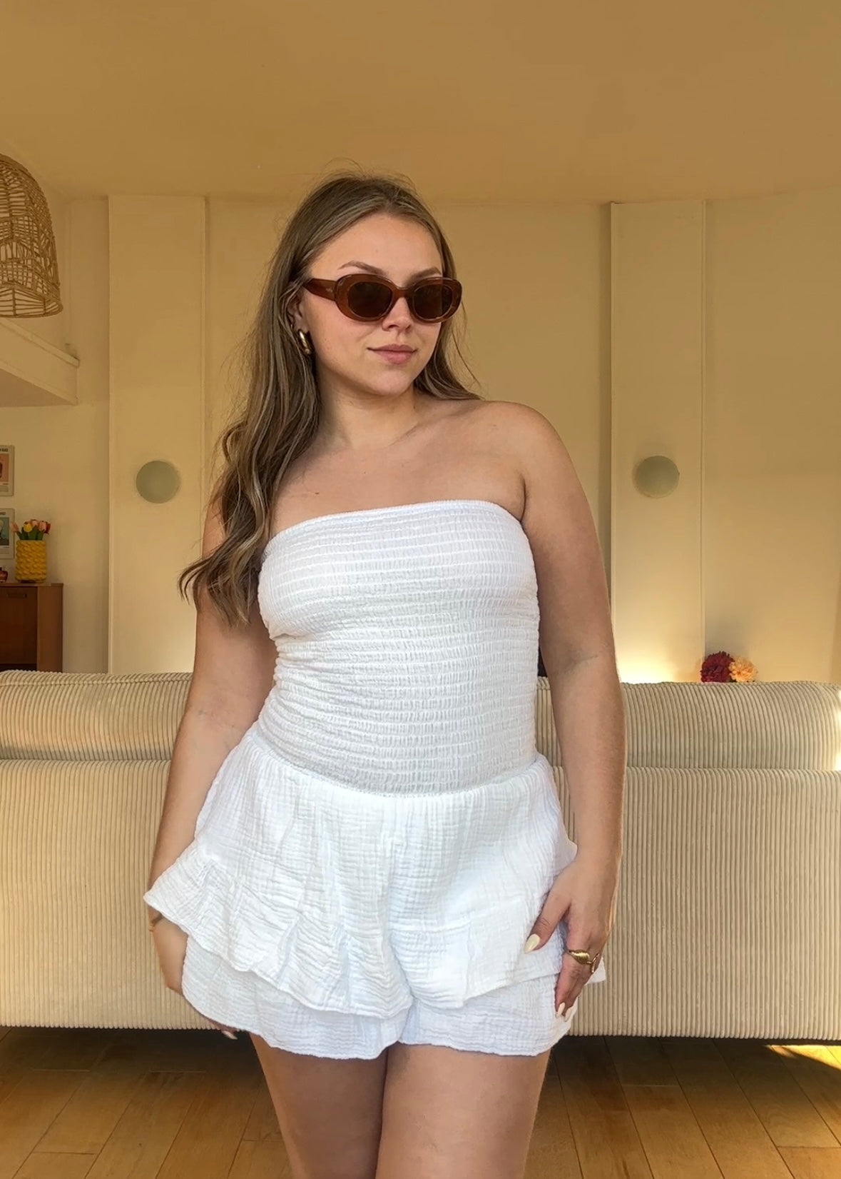 Combishort Julie - Blanc