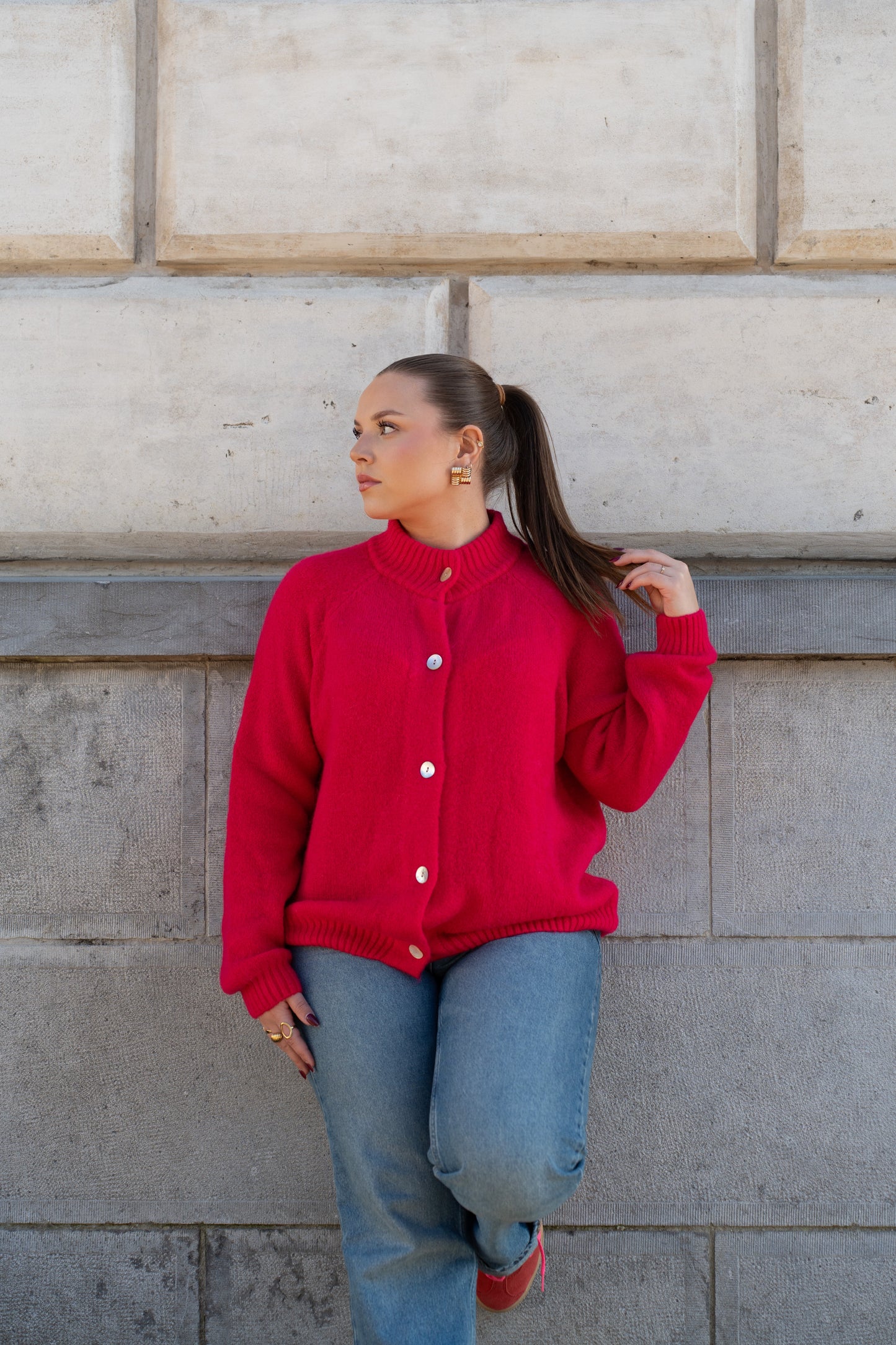 Pull Zoé - Rose/Rouge