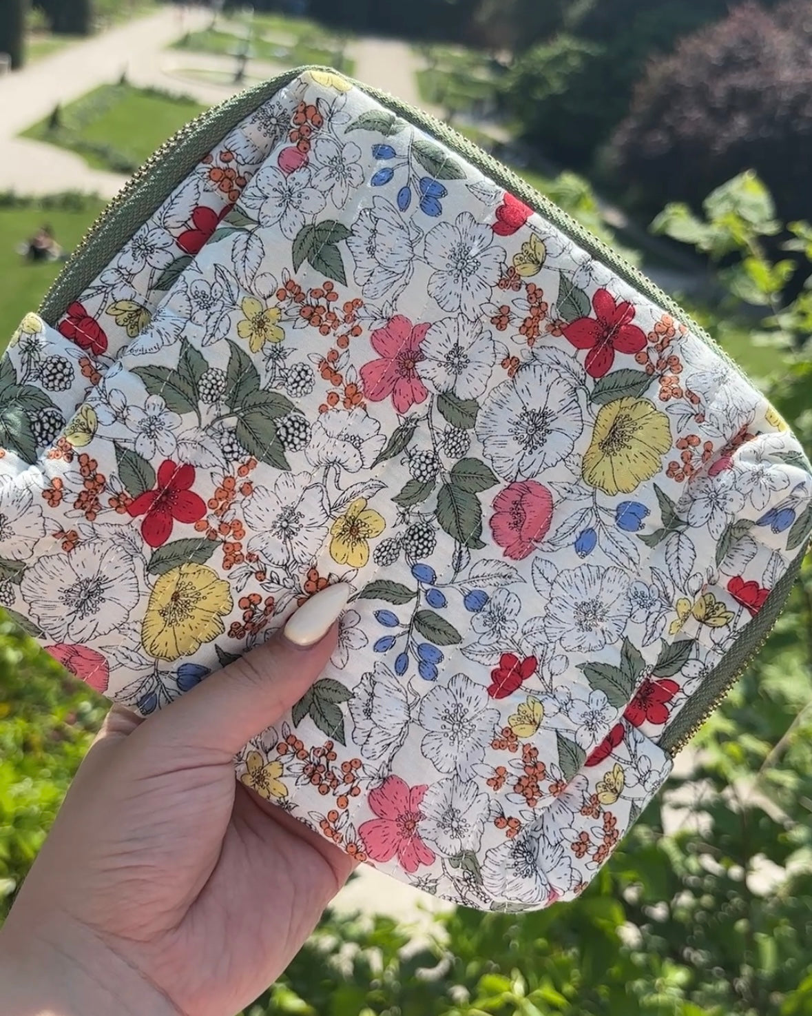 Pochette fleur - Vert