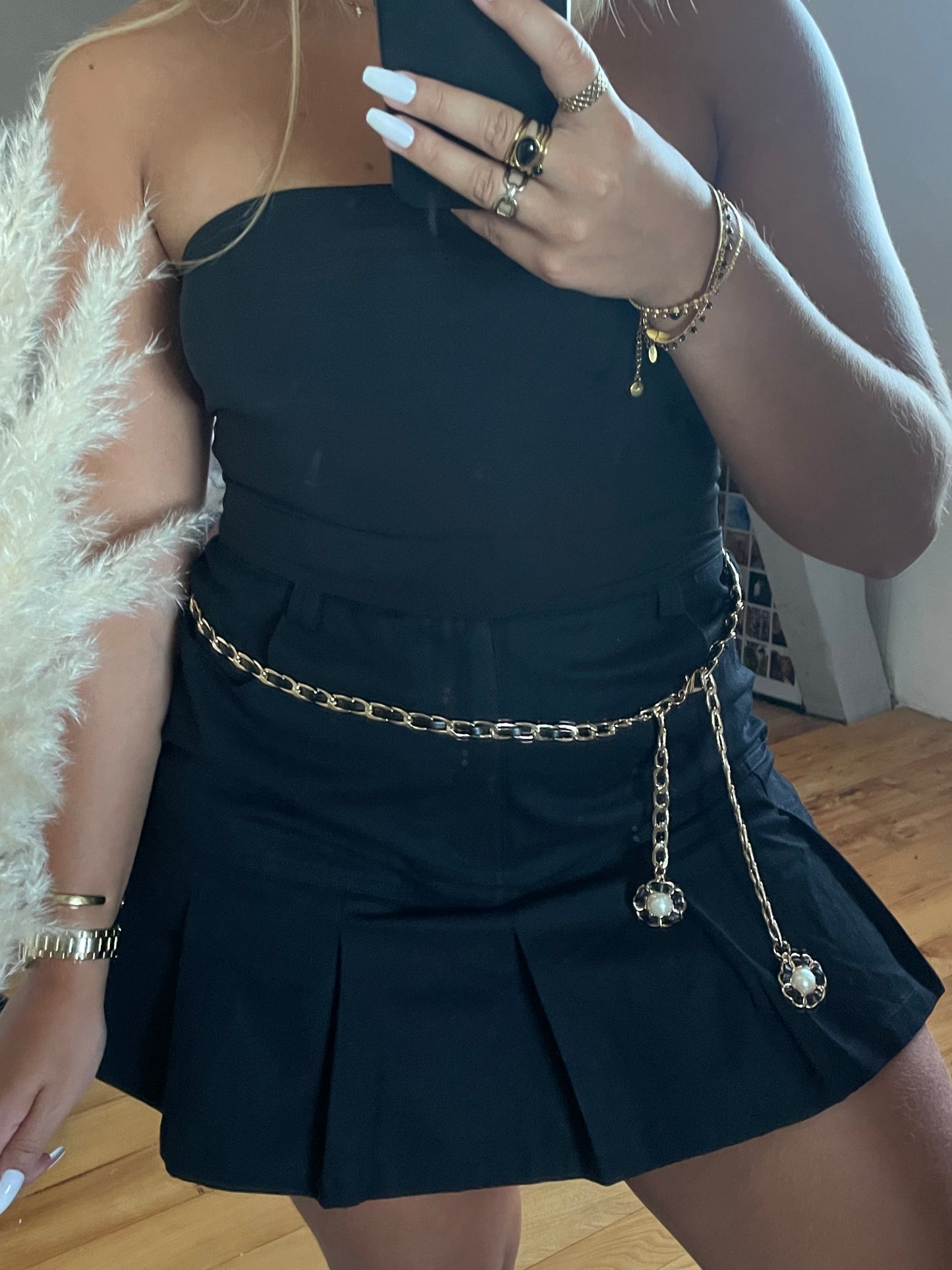 Ceinture chaine noir