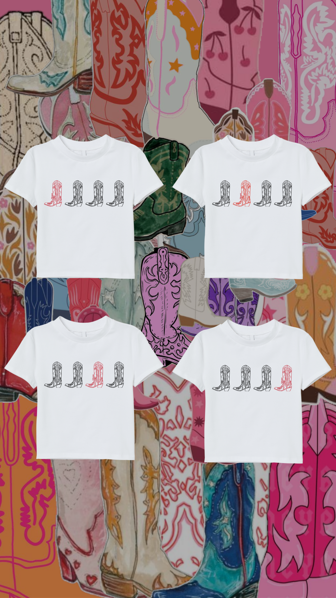 Tee-shirts "Besties" Quatuor