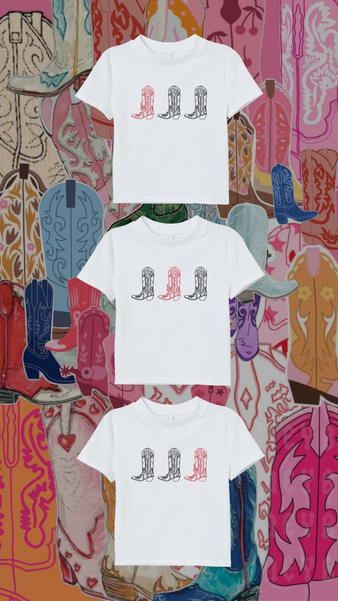 Tee-shirts "Besties" Trio