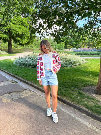 Gilet crochet Eléa