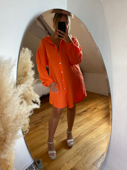 Robe chemise - Orange