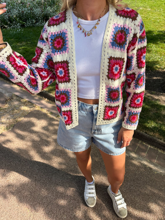 Gilet crochet Eléa